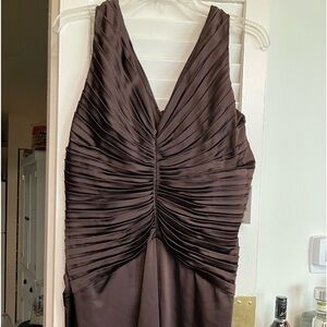 Chocolate colored cocktail dress, size 14, new never worn by Calvin Klein.